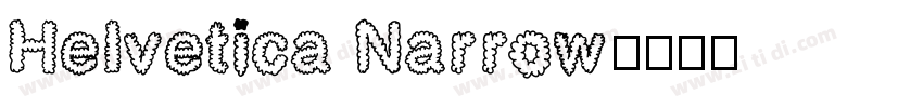 HeIvetica Narrow字体转换